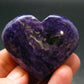 Rare High-Quality Charoite Tumbled Heart From Russia - 1.6" - 50.67 Grams