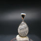 Raw Rare Natrolite Crystal Silver Pendant From Russia - 0.7" - 1.32 Grams