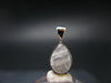 Raw Rare Natrolite Crystal Silver Pendant From Russia - 0.7" - 1.32 Grams