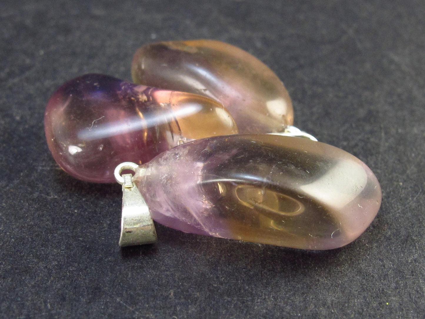 Set of 3 Ametrine Pendant From Bolivia