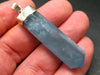 Aquamarine Gem Sterling Silver Pendant From Brazil - 2.2" - 11.00 Grams