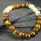 Tiger Eye & Rutilated Quartz Genuine Bracelet ~ 7 Inches ~ 8mm Round Beads