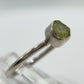 Chrysoberyl Raw Stone Ring Gemstone Silver Minimalist Jewelry Natural Crystal Gift - Sizes: 6, 7, 8