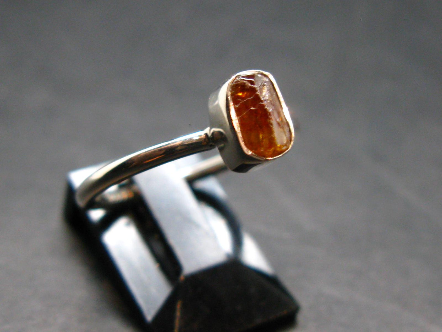 Sphalerite Silver Ring From Spain - Size 7 - 1.96 Grams