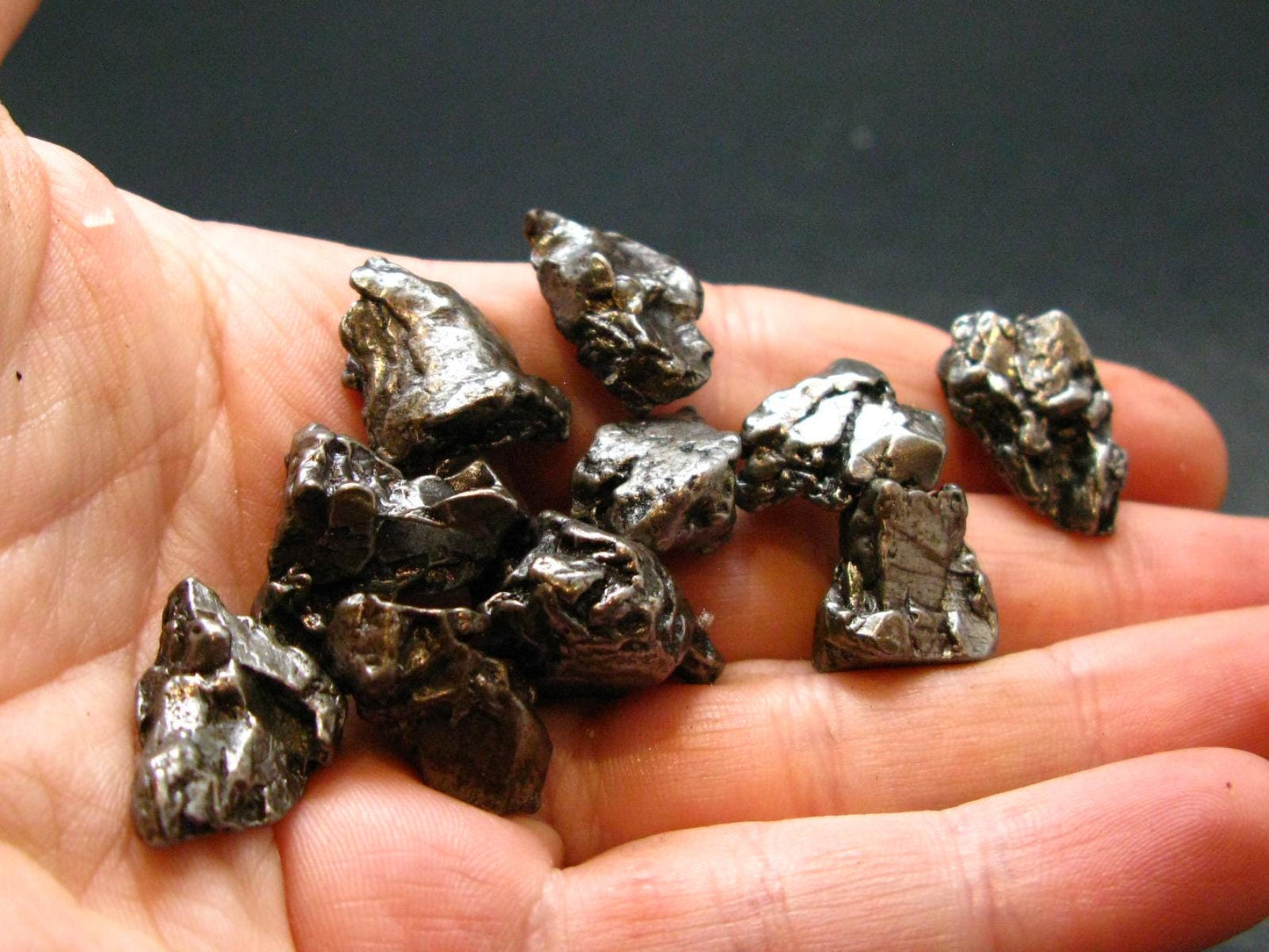 Lot Of 10 Campo Del Cielo Meteorite Pieces from Argentina - 55.63 Grams