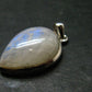 Natural Glow From Inside Moonstone 925 Silver Pendant - 3.7" - 8.48 Grams