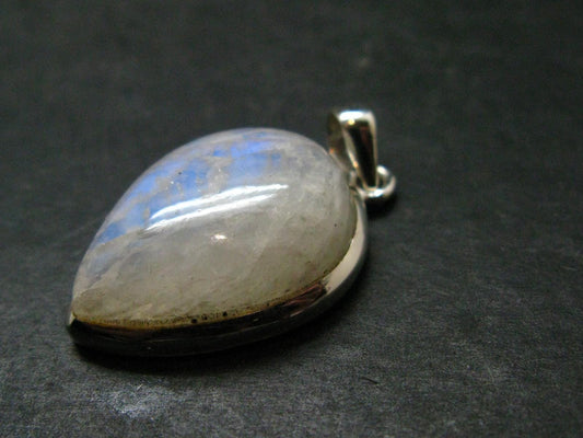 Natural Glow From Inside Moonstone 925 Silver Pendant - 3.7" - 8.48 Grams