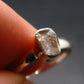 Gray Herderite Silver Ring from Africa - Size 7 - 1.67 Grams