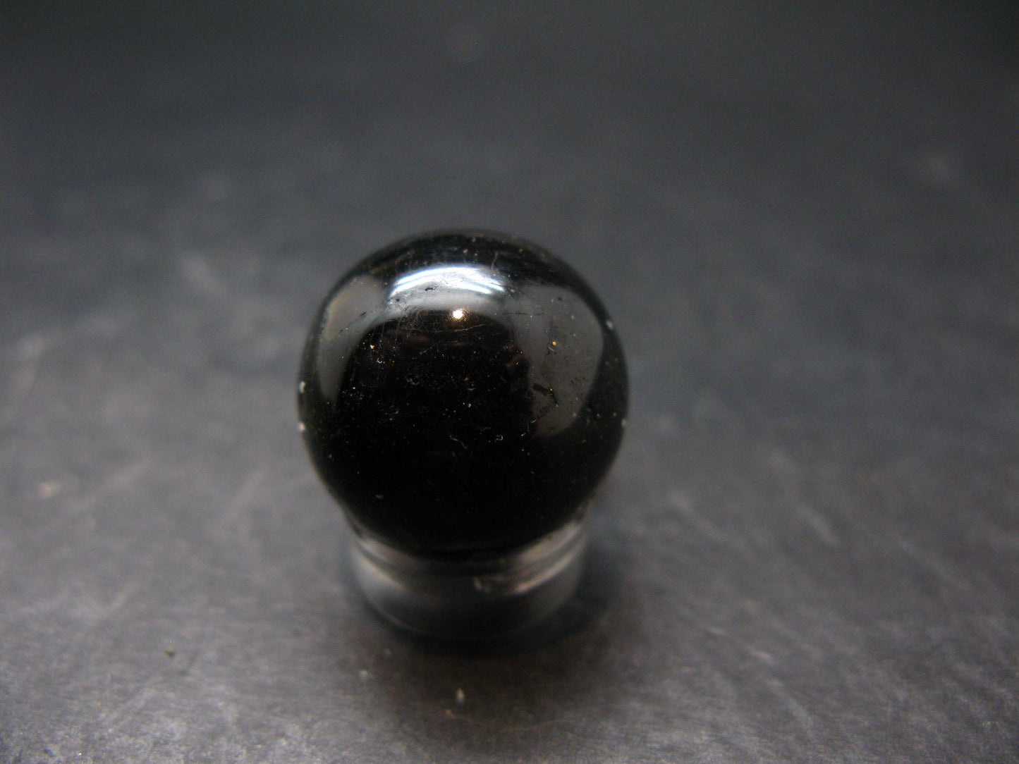 Nuumite Nuummite Sphere Ball From Greenland - 0.7" - 13.18 Grams
