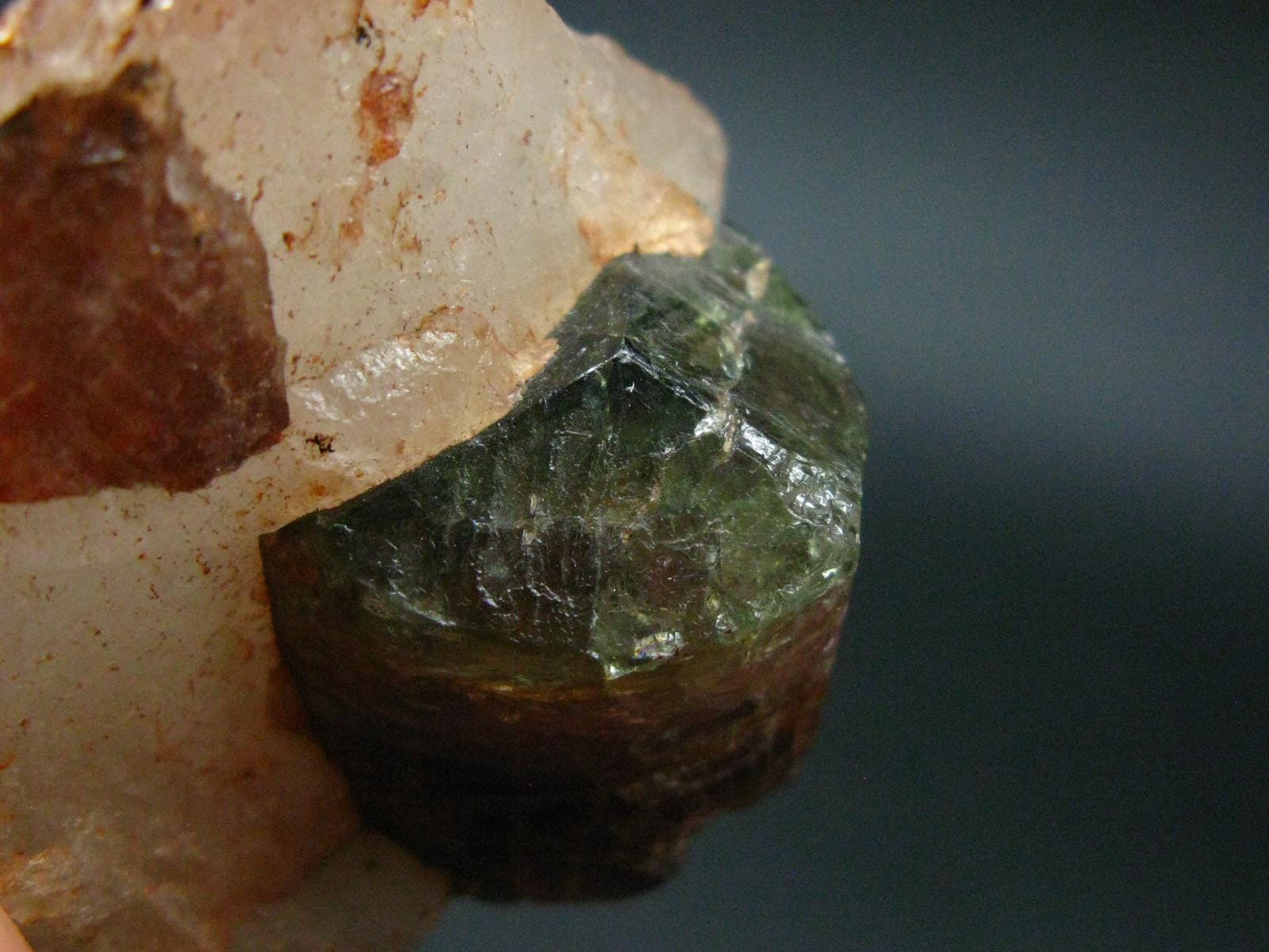 Watermelon Tourmaline in Quartz Cluster From Madagascar - 2.1" - 79.6 Grams