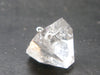 Clear Apophylite Apophyllite Crystal Silver Pendant From India - 0.9" - 4.2 Grams
