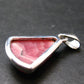 Rhodochrosite Silver Plated Pendant From Argentina - 1.2" - 5.81 Grams