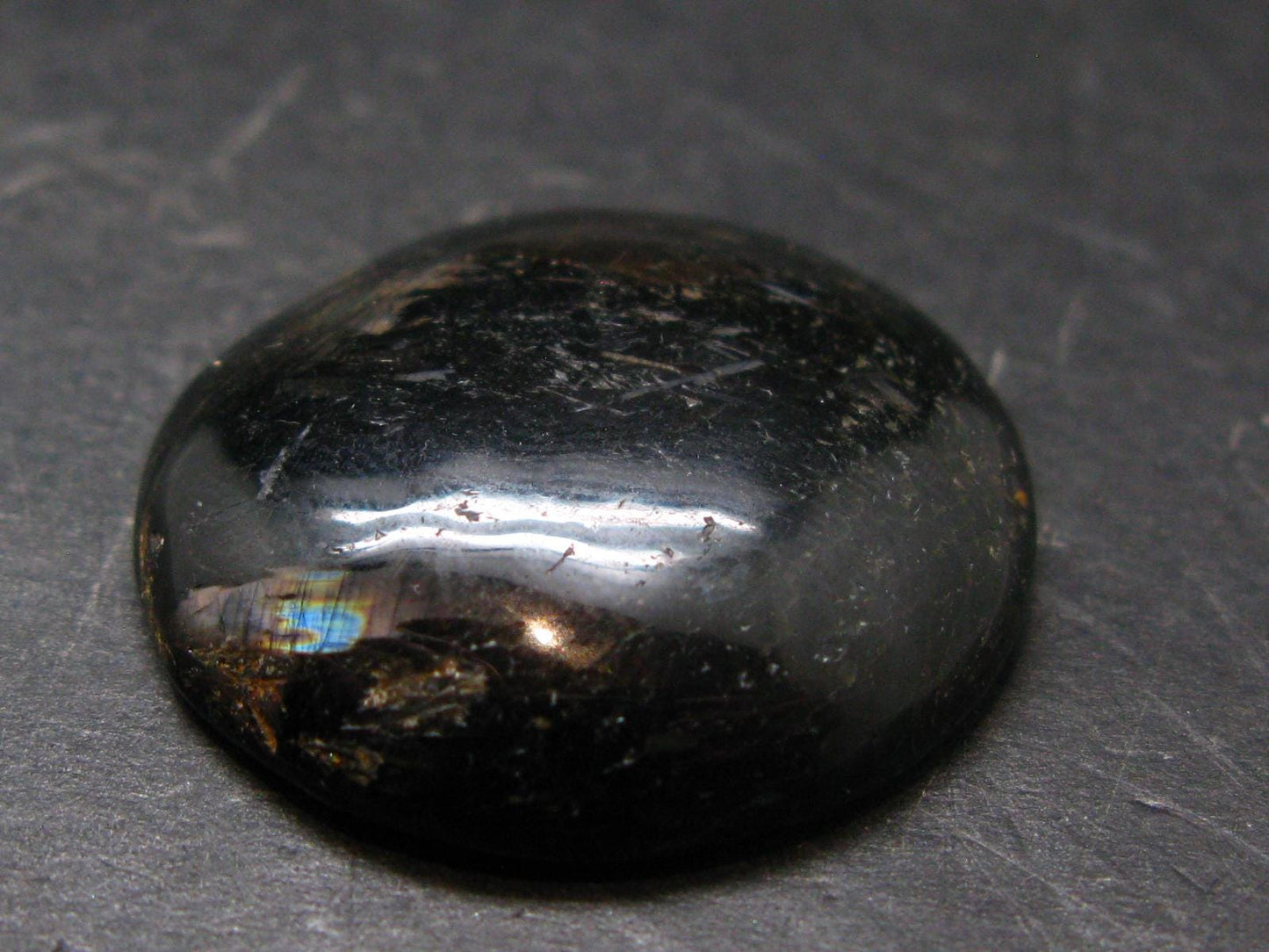Rare Nuumite Nuummite Cabochon From Greenland - 1.1" - 12.97 Grams