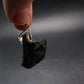 Unpolished Elite Shungite Silver Pendant from Russia - 1.6" - 7.65 Grams