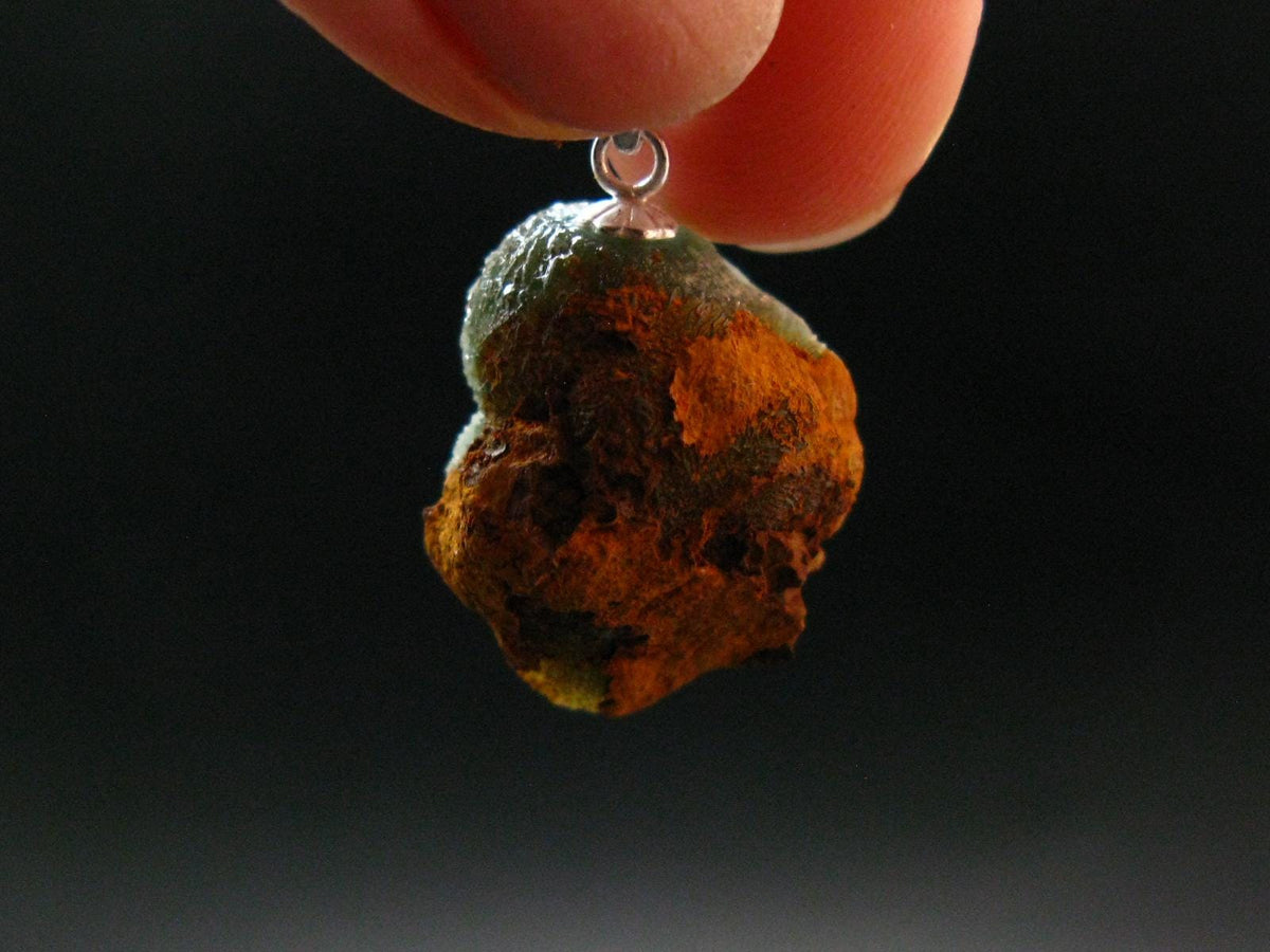 Rare Wavellite Cluster Silver Pendant From Arkansas, USA - 1.0" - 2.62 Grams