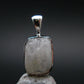 Raw Rare Natrolite Crystal Silver Pendant From Russia - 0.7" - 1.43 Grams