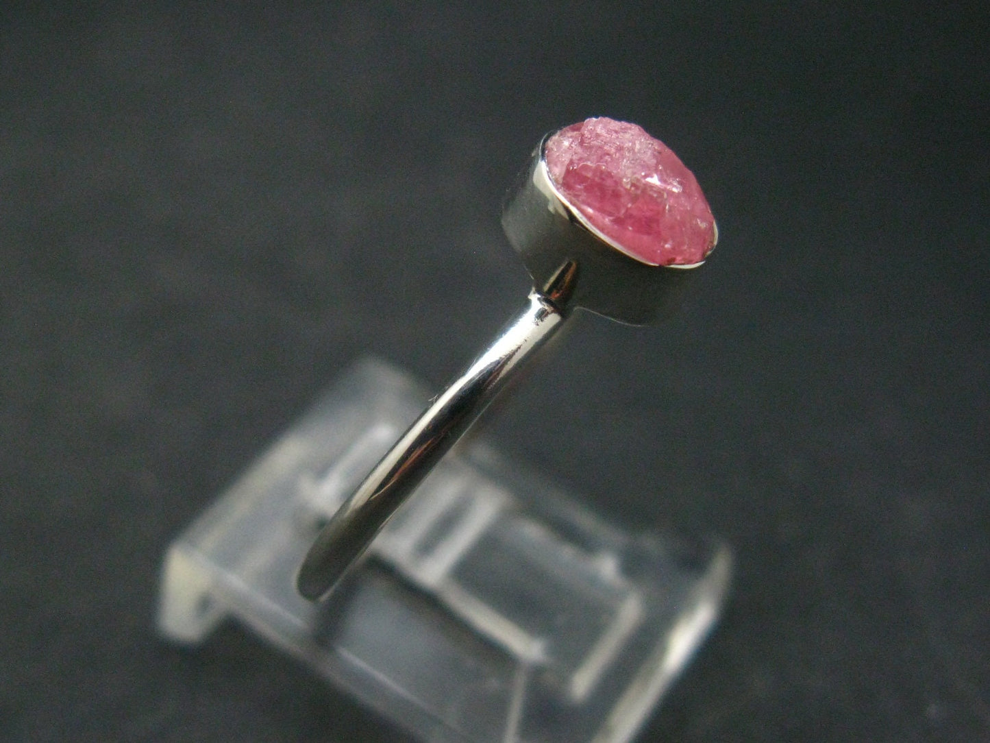 Rhodochrosite Silver Ring From Alma Colorado - 2.08 Grams - Size 8