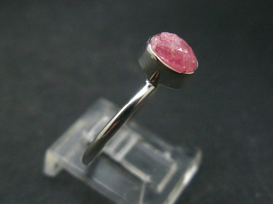 Rhodochrosite Silver Ring From Alma Colorado - 2.08 Grams - Size 8