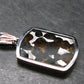 Rare Brahin Meteorite Slice With Olivine Pallasite Silver Pendant from Belarus - 1.3" - 4.48 Grams