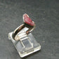 Pezzottaite Crystal Silver Ring From Madagascar - Size 7 - 2.01 Grams