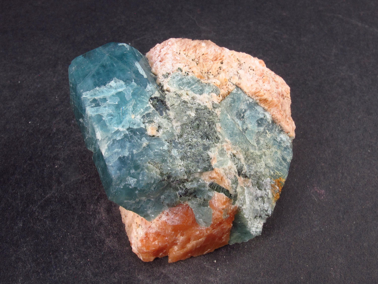 Rare Blue Apatite Cluster from Russia - 1.9" - 69.5 Grams