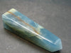 Nice Lemurian Aquatine Blue Calcite Obelisk Pyramid From Argentina - 1.9" - 15.28 Grams