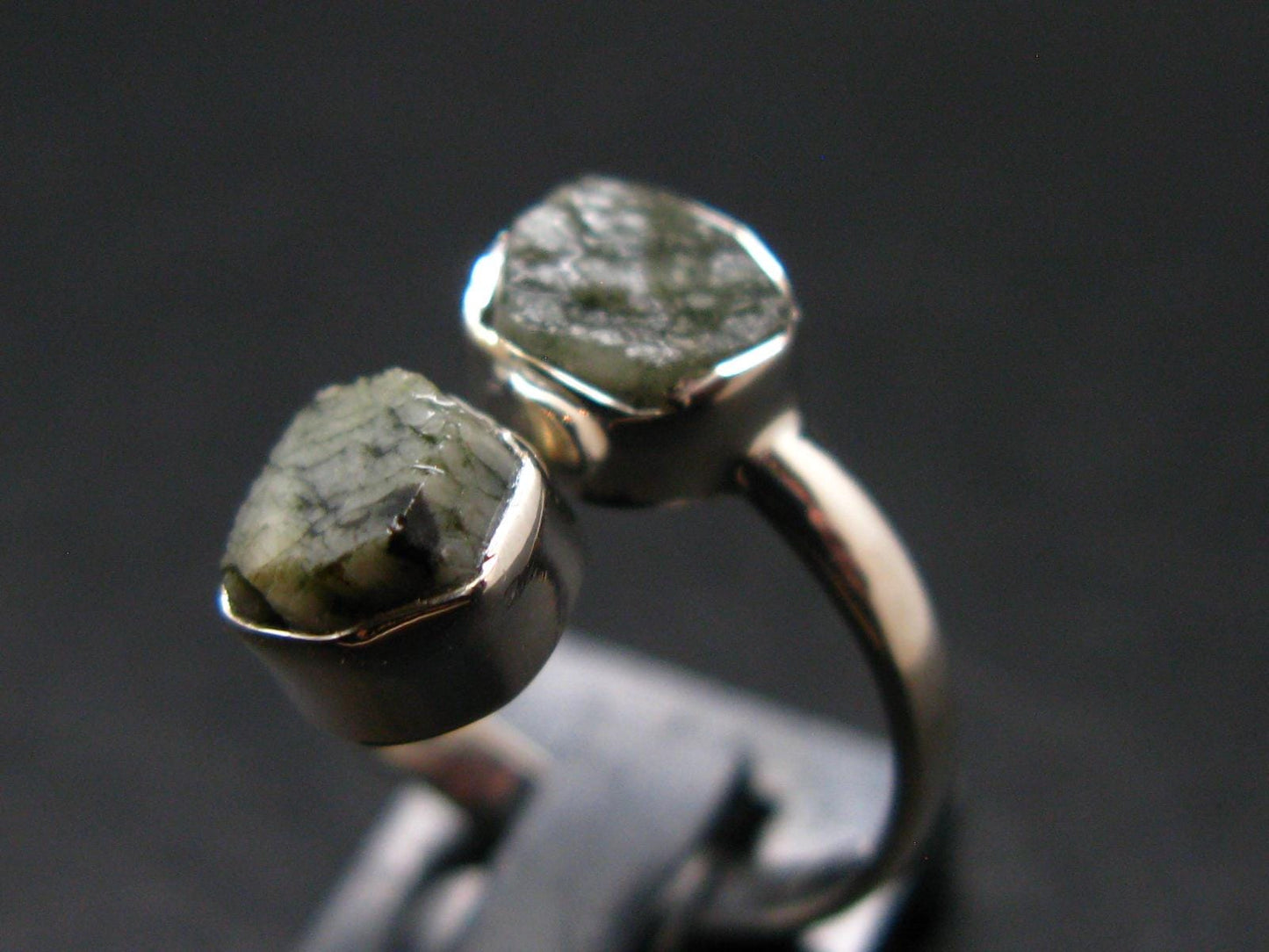 Phenakite Phenacite Crystal Silver Ring From Brazil - Size 5 - 2.16 Grams