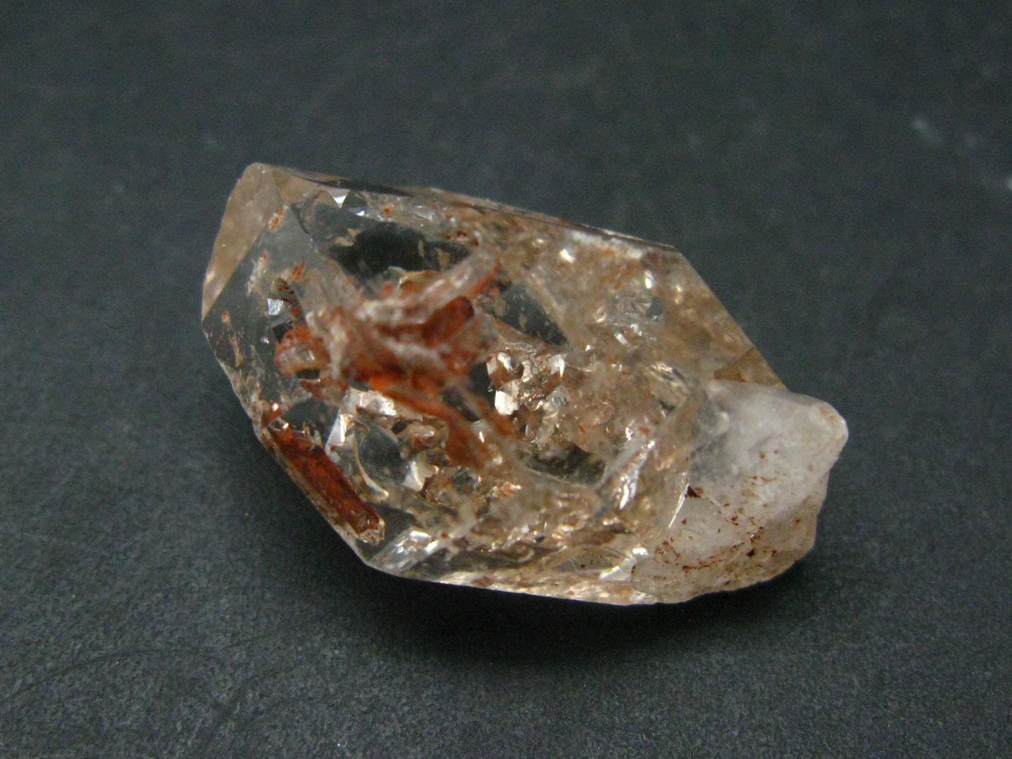 Rare Petroleum Oil In Quartz Crystal From Madagascar - 1.1" - 7.41 Grams