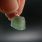 Extremely Rare Raw Gem Green Kornerupine Silver Pendant Crystal From Tanzania - 1.74 Grams - 0.7"