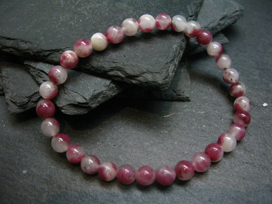 Gem Eudyalite Eudialyte Genuine Bracelet ~ 7 Inches ~ 6mm Round Beads