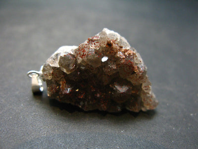 Rare Auralite Super 23 Large Cluster Amethyst Silver Pendant From Canada - 1.4" - 6.12 Grams
