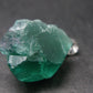 Rare!! Emerald Green Fluorite Crystal Silver Pendant From UK - 5.53 Grams - 0.9"