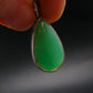 Rich Green Chrysoprase Silver Pendant From Australia - 1.2" - 3.65 Grams