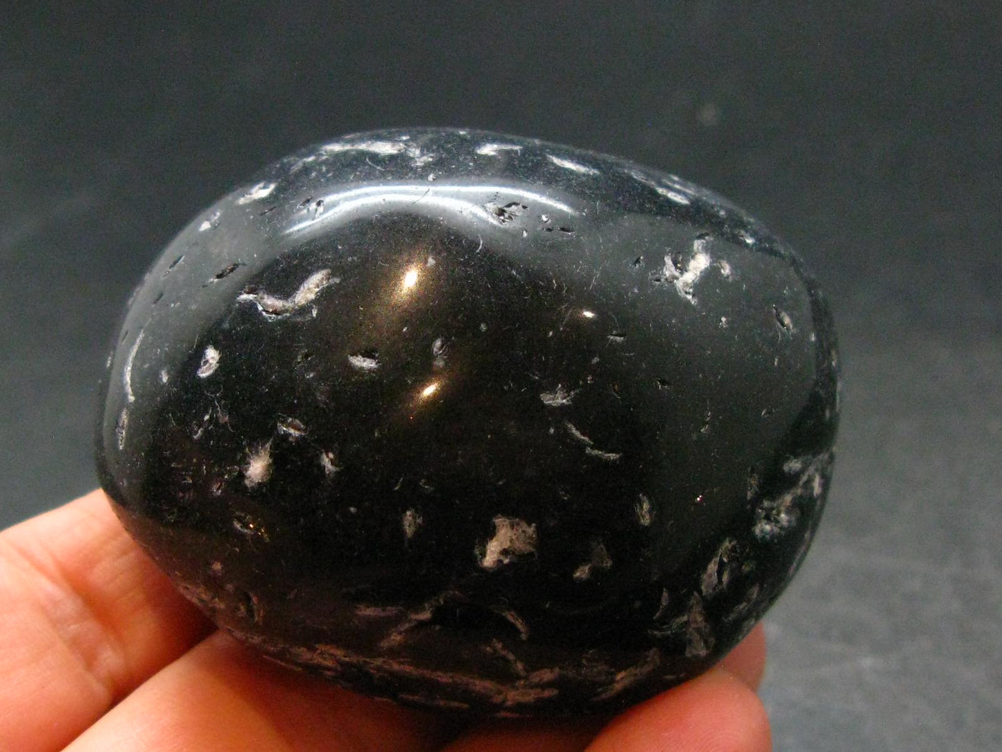 Cintamani Pearl of Fire Tumbled Stone from Indonesia - 2.2" - 99.77 Grams