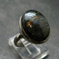 Real!! Very Rare Nuumite Nuummite Sterling Silver Ring from Greenland - 6.30 Grams - Size 8.5