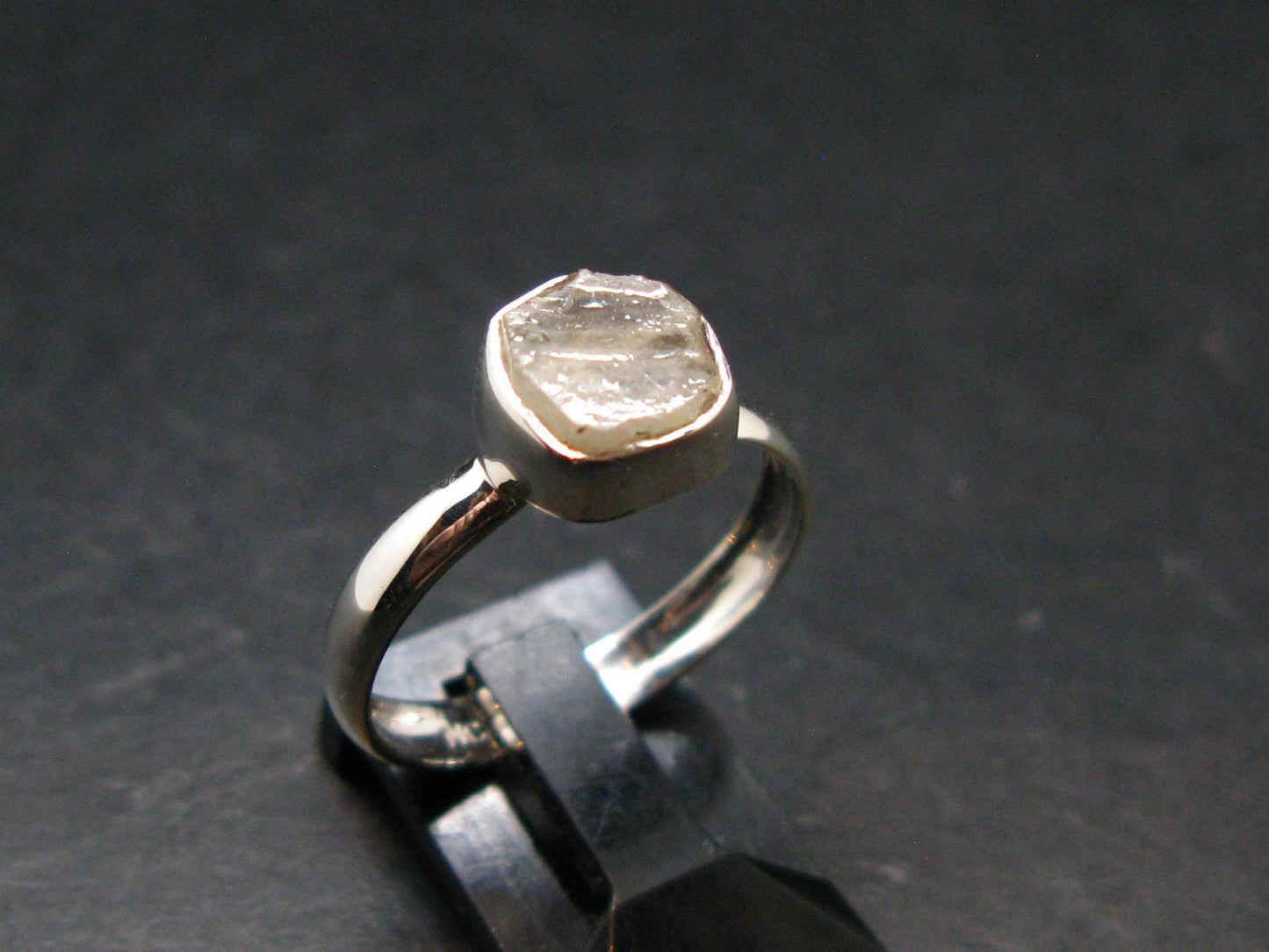 Phenakite Phenacite Sterling Silver Size 8 Ring from Russia - 2.08 Grams