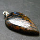 The Tempest Stone!! Natural Pietersite Polished Cabochon Silver Pendant from Namibia - 1.4"
