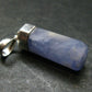 Rare Raw Hackmanite Silver Pendant from Afghanistan - 1.4" - 3.97 Grams
