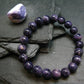 Tiffany Stone Violet Opal Genuine Bracelet ~ 7 Inches ~ 10mm Round Beads