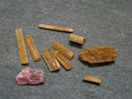 Lot of 10 Rare Gem Vayrynenite Crystals From Afghanistan - 1.92 Carats