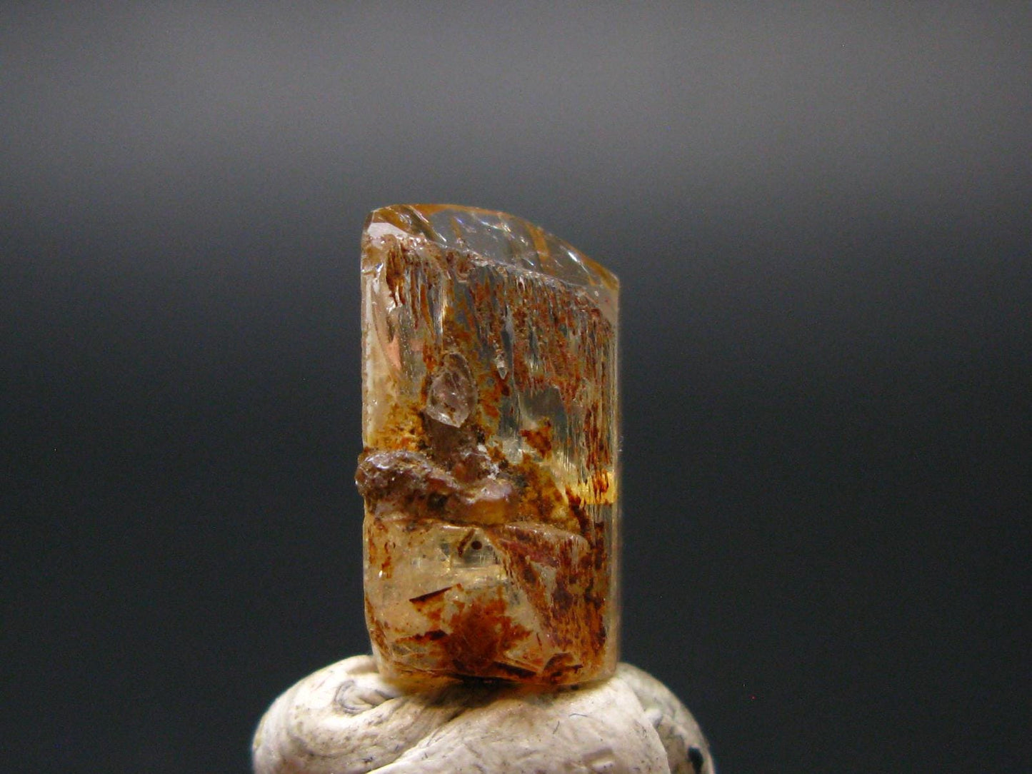 Imperial Topaz Crystal From Zambia - 0.5" - 6.45 Carats