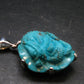Turquoise Dragon Silver Pendant - 1.7" - 14.54 Grams