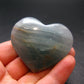 Nice Lemurian Aquatine Blue Calcite Heart From Argentina - 1.6" - 53.91 Grams