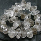 Tibetan Black Quartz Genuine Bracelet ~ 7 Inches ~ 12mm Crystal Beads