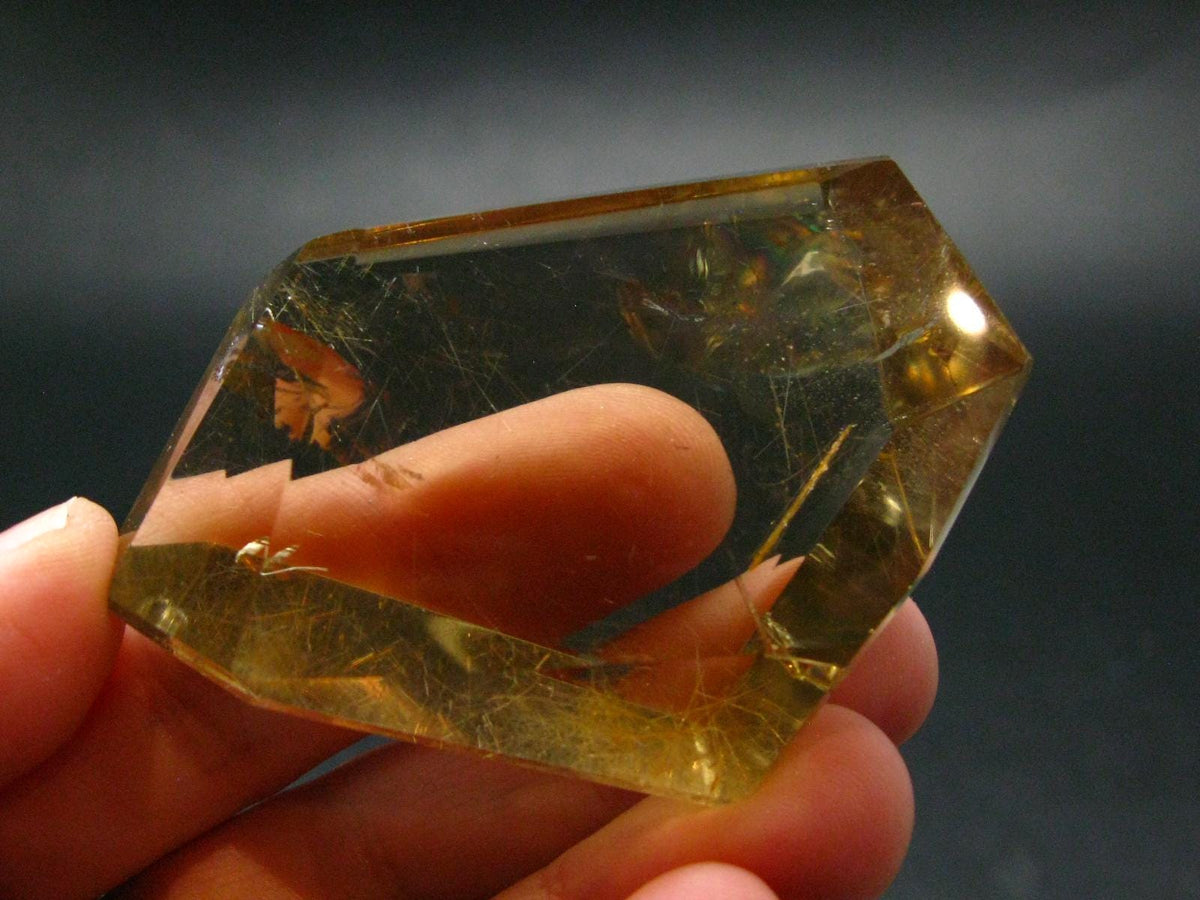 Nice Untreated Unheated Citrine Polished Stone from Zambia - 54.14 Grams - 2.4"