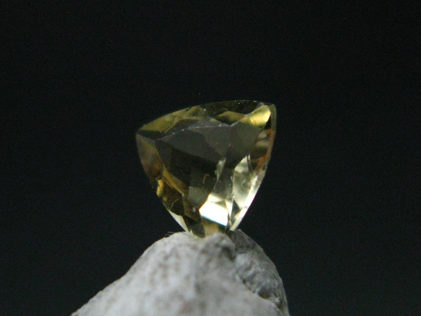 Golden Facetted Herderite Cut Gem From Brazil - 0.67 Carats