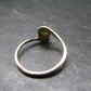 Cute Gem Moldavite Sterling Silver Ring From Czech Republic - Size 7 - 1.3 Grams