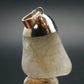Rutilated Quartz Silver Pendant From Brazil - 1.5"