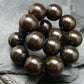 Meteorite Chondrite Genuine Bracelet ~ 7 Inches ~ 14mm Round Beads