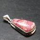 Rhodochrosite Silver Plated Pendant From Argentina - 1.3" - 5.54 Grams